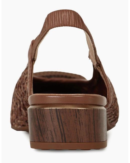 Hispanitas Brown Azucena Low Heeled Slingbacks