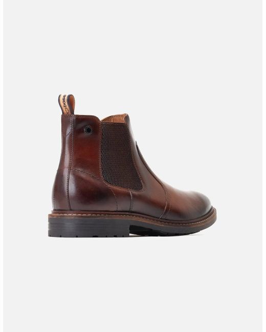 Base London Brown Bloom Chelsea Boots for men