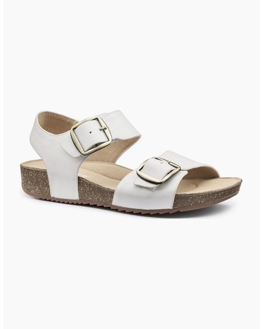 Hotter White Tourist Ii Sandals