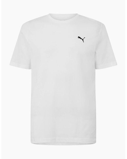 PUMA White Deluxe T-Shirt for men
