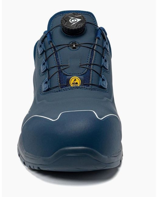 Dunlop Blue Matt Microfiber Safety Trainers for men