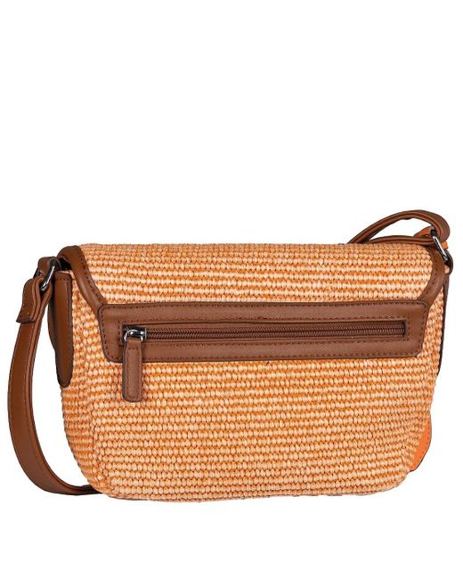 Gabor White Eleanor Flap Messenger Bag