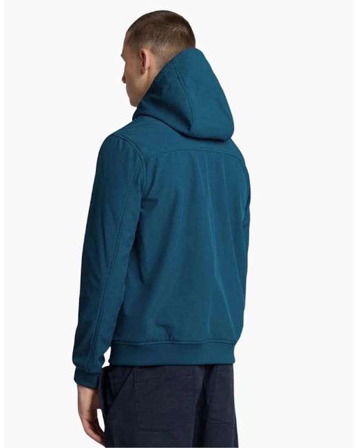 Lyle & Scott Blue Lyle & Scott Fleece Back Softshell Jacket for men