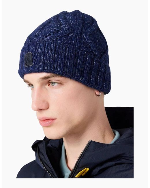 Parajumpers Blue Kerr Hat Peacot for men