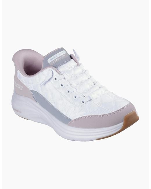 Skechers White Contour Foam Cozy Fit Trainers