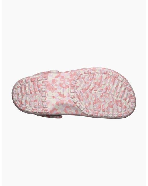 CROCSTM Pink Classic Confetti Thermoplastic Milk/Mulit Clogs