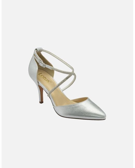 Lotus Metallic Elissa Strappy Court Shoes
