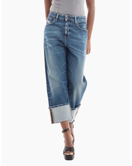 DIESEL Blue 1999 007L1 Denim Jeans Loose Fit Mid Waist Straight Leg Pants