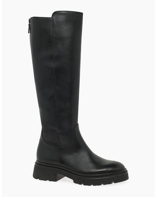 Gabor Black Match Knee High Boots