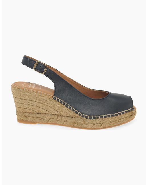 Toni Pons Blue Croacia Wedge Heel Sandals