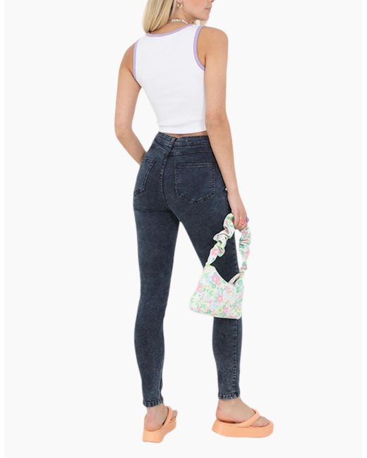 Brave Soul Blue Shelly Denim Jeans Slim Fit Casual Skinny Leg Trousers Pants