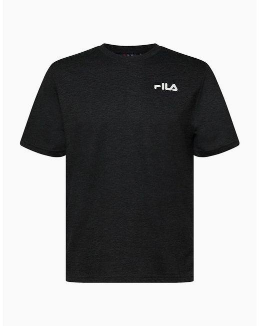 Fila Black Wordmark Crew Neck Short Sleeve T-Shirt for men