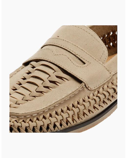 Ben Sherman Natural Miami Stone Loafers for men