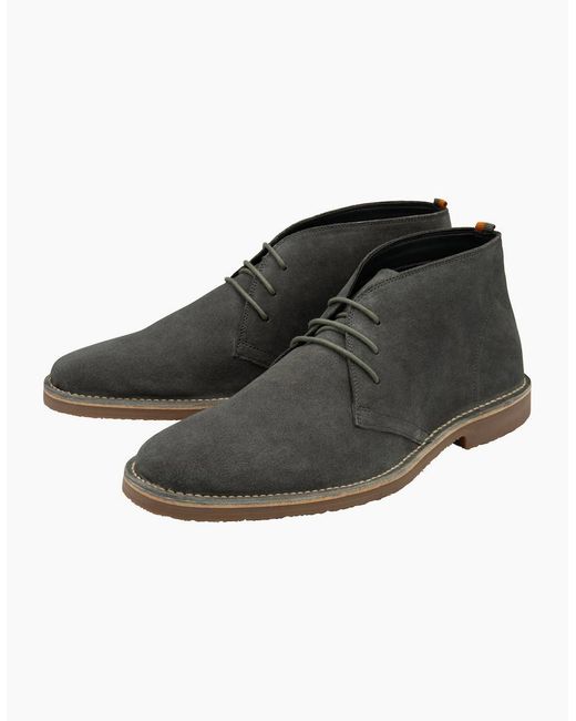 Frank Wright Black Edwin Desert Boots for men