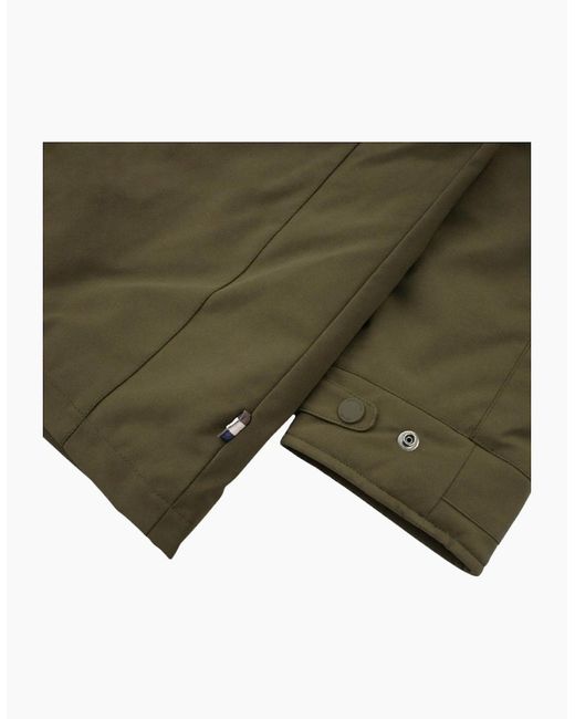 Aquascutum Green Active Shell Active Mid Trench Army Jacket for men