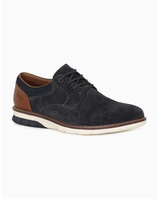 Rieker Black Baxter Casual Lace Up Shoes for men
