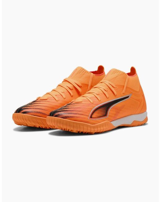 PUMA Orange Ultra 6 Match+ Astro Turf Football Boots for men