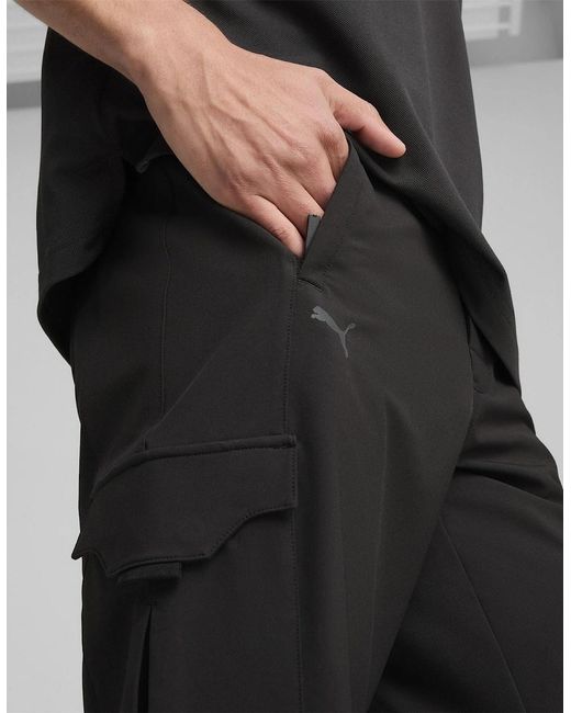 PUMA Black Pd Cargo Trousers for men
