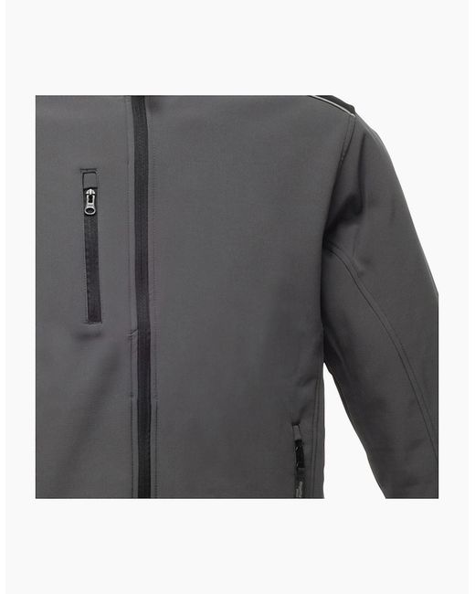Regatta Gray Sandstorm Hardwearing Workwear Softshell Jacket (Water Repellent) for men