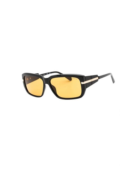 Guess Yellow Shiny Framed Lensed Sunglasses for men
