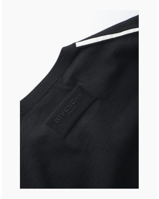 Givenchy Black Branded Wool Sweater for men