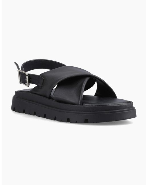 Hush Puppies Black Lara Sandals