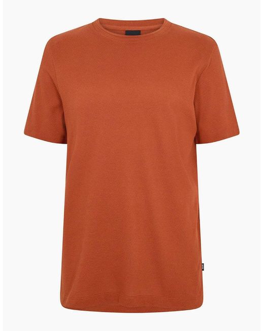 Boss Orange Tiburt Bubble Structure Cotton T-Shirt for men