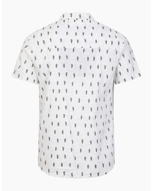 Mountain Warehouse White Preston Illustration Shirt for men