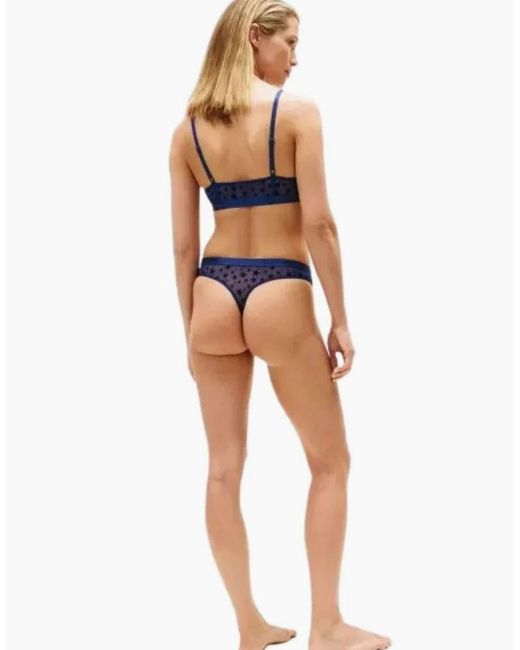 Tommy Hilfiger Blue Mesh Stars Thong Gift Set, Preppy