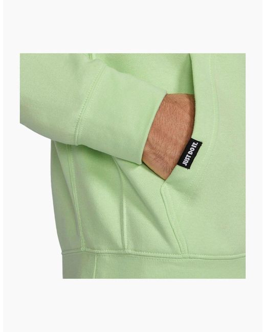 Nike Green Fleece Hoodie Jdi Pullover Long Sleeve Winter Hooded Sweatshirts for men