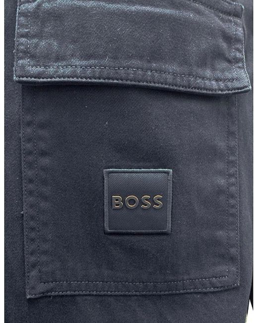 Boss Blue Lovel Zip Overshirt for men