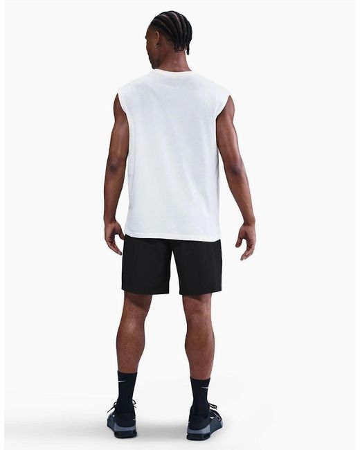 Nike Black Df Form Wordmark Fitness Shorts for men