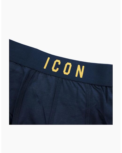 DSquared² Blue Icon Boxer Trunk for men