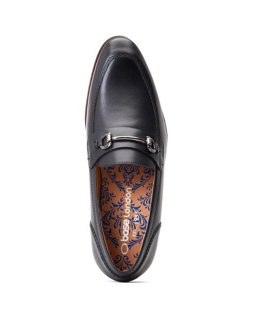 Base London Blue Russo Buckle Loafer for men