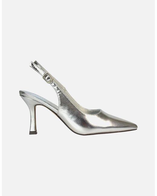 XY London Ladies Valerie Metallic High Stiletto Heel Court Shoes
