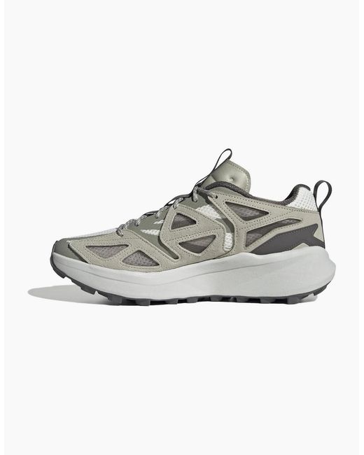 Adidas White Trail Shoes for men