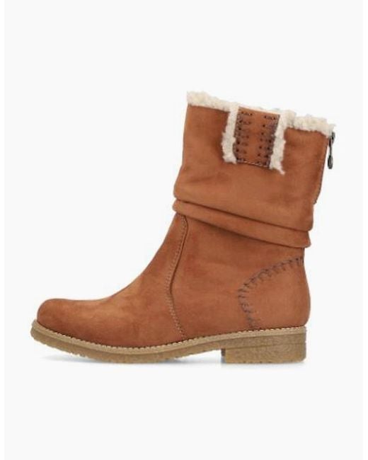 Rieker Brown Ladies Boots 73562-24