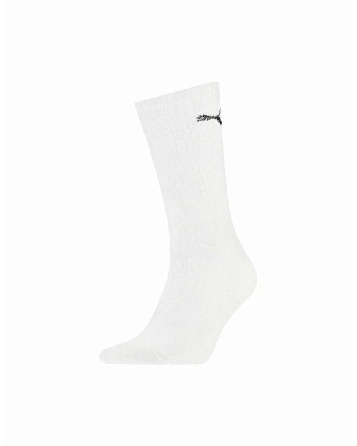 PUMA White Adult Crew Sports Socks (Pack Of 3)