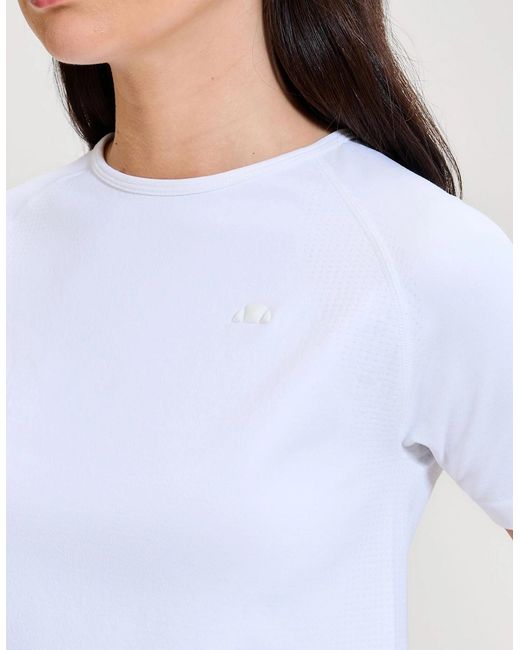 Ellesse White La Bella Ss Fitted T-Shirt for men