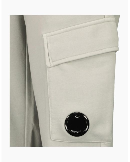 C P Company Natural Resist Dyed Diagonal Fleece Lens Sweatpants for men