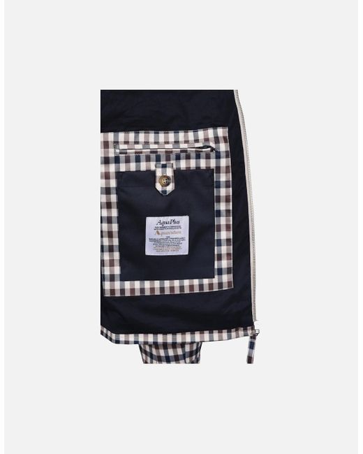 Aquascutum Gray Active Archival Jacket Club Check for men
