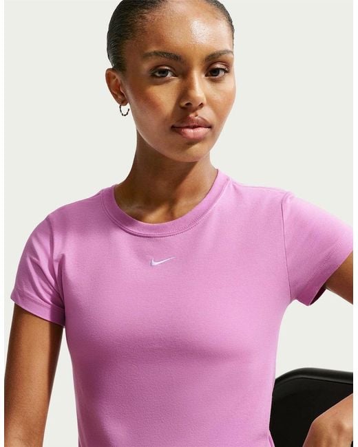 Nike Purple Sportswear Chill Knit T-Shirt