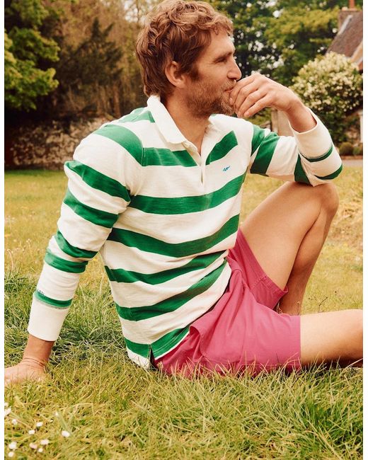 aubi Green Irnham Rugby Shirt for men