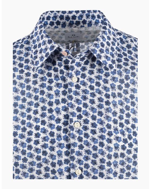 Paul Smith Blue Ls Reg Fit Shirt for men