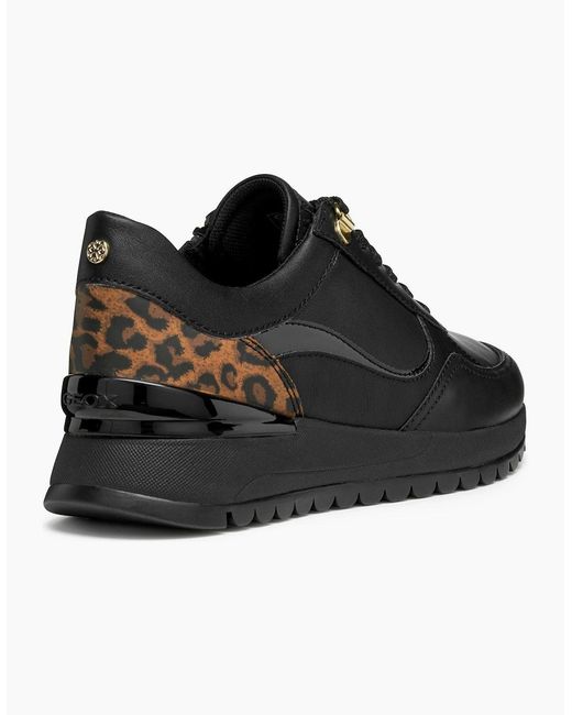 Geox Black D Desya A Trainers