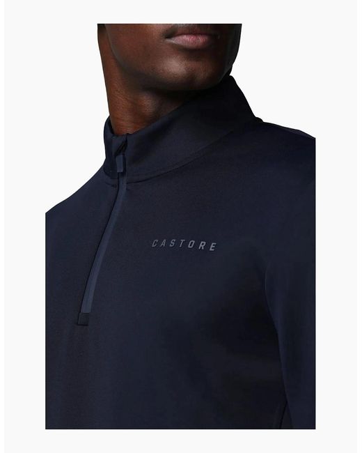 Castore Blue Flex 1/4 Zip Sweatshirt for men