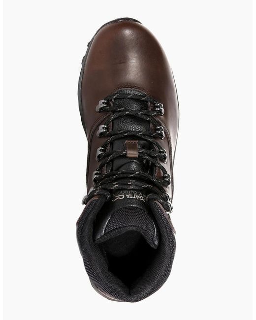 Regatta Brown Great Outdoors Bainsford Waterproof Leather Hiking Boots for men