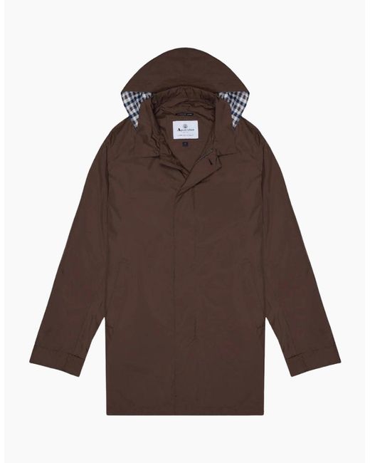 Aquascutum Brown Active Packable Trench Jacket for men