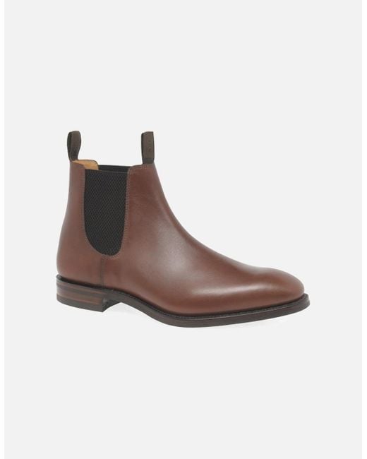 Loake Brown Chatsworth Classic Chelsea Boots for men