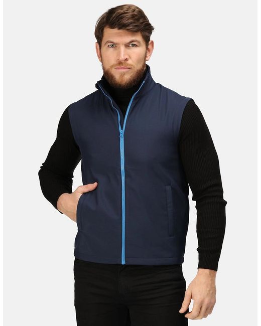 Regatta Blue Professional Ablaze Soft Shell Bodywarmer for men